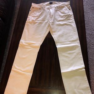J Crew The Driggs jeans - off white 34/32 zip-fly